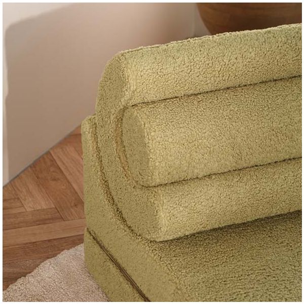 Chauffeuse convertible enfant en bouclette Flipster - Matcha