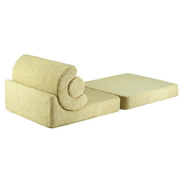 Chauffeuse convertible enfant en bouclette Flipster - Matcha