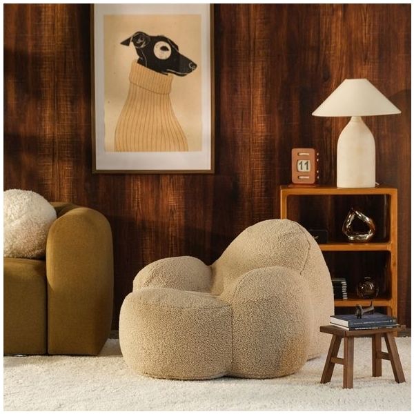 Fauteuil Ado Momo - Biscuit