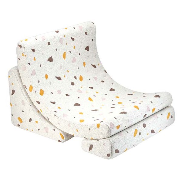 Chaise enfant en bouclette Moon - Terrazzo Marbre