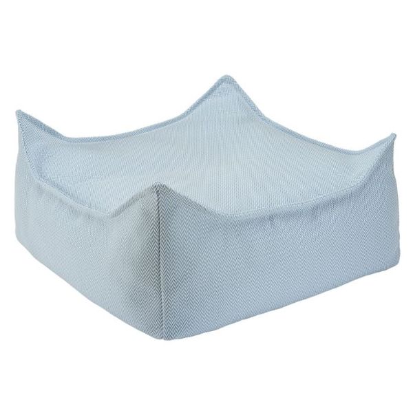 Pouf carré enfant d'extérieur Ottoman - Azur