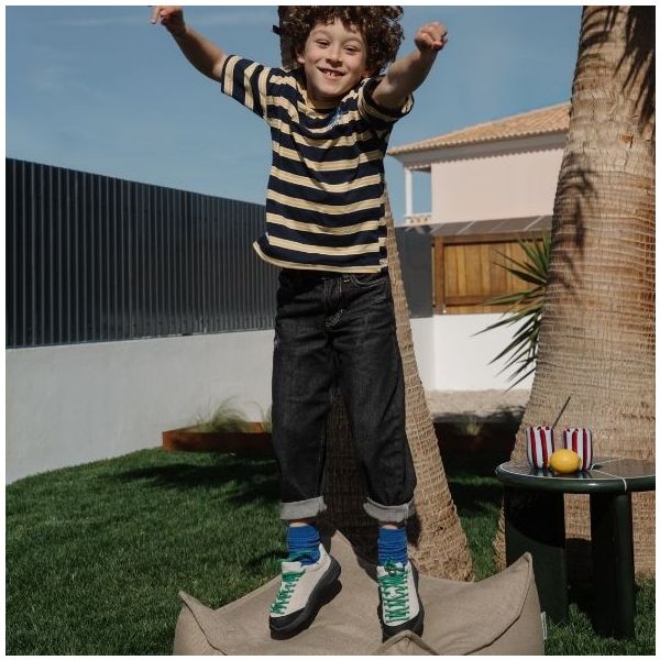 Pouf carré d'extérieur enfant Ottoman - Dune