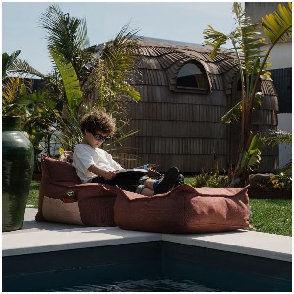 Kids Outdoor Beanbag Chair - Pomegranate