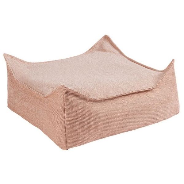 Ottoman Kids Outdoor Square Beanbag - Seashell