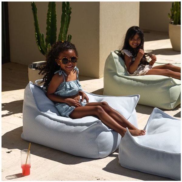 Pouf fauteuil enfant d'extérieur - Azur