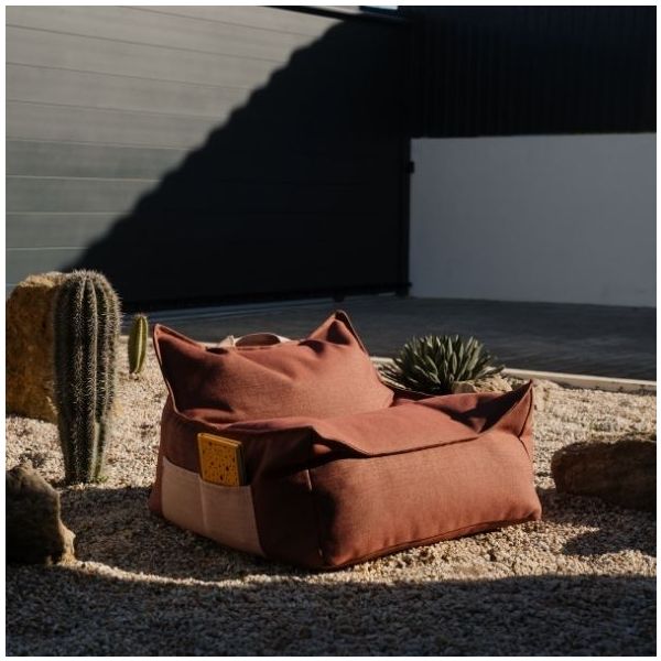 Kids Outdoor Beanbag Chair - Pomegranate