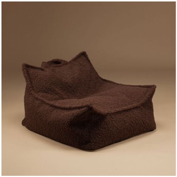 Bouclé Kids Beanbag Chair - Warm Hazel