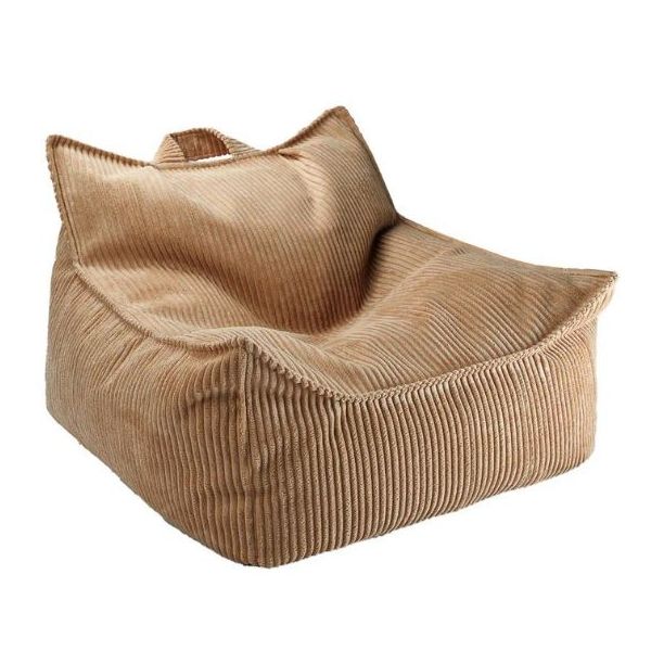 Pouf fauteuil enfant en velours côtelé - Toffee