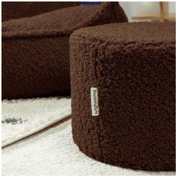 Round Kids Bouclé Beanbag - Warm Hazel