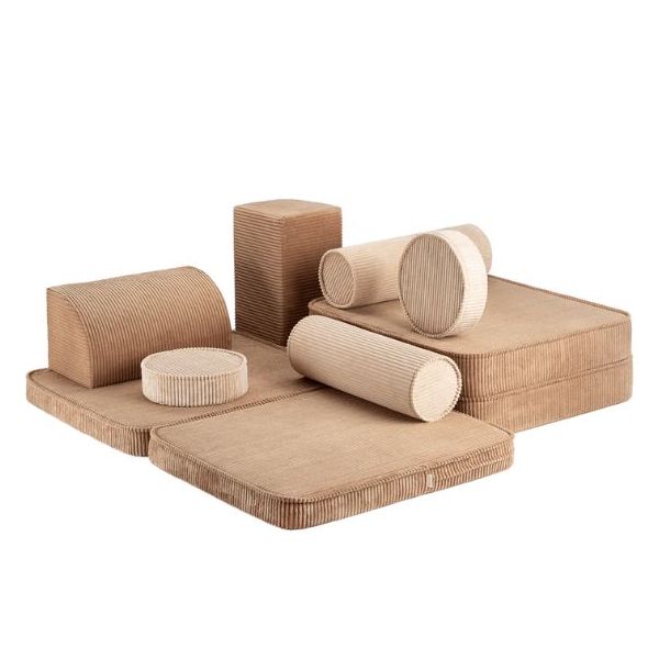 Canapé enfant modulable en velours côtelé Settee - Toffee