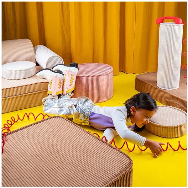Canapé enfant modulable en velours côtelé Settee - Toffee