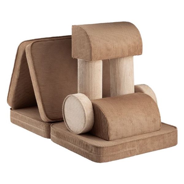 Canapé enfant modulable en velours côtelé Settee - Toffee