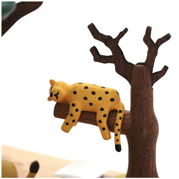 Boîte à musique en bois - Safari