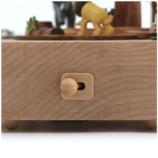 Boîte à musique en bois - Safari