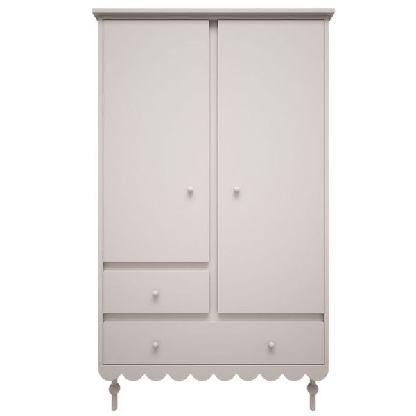 Babushka 2 Doors Wardrobe - White