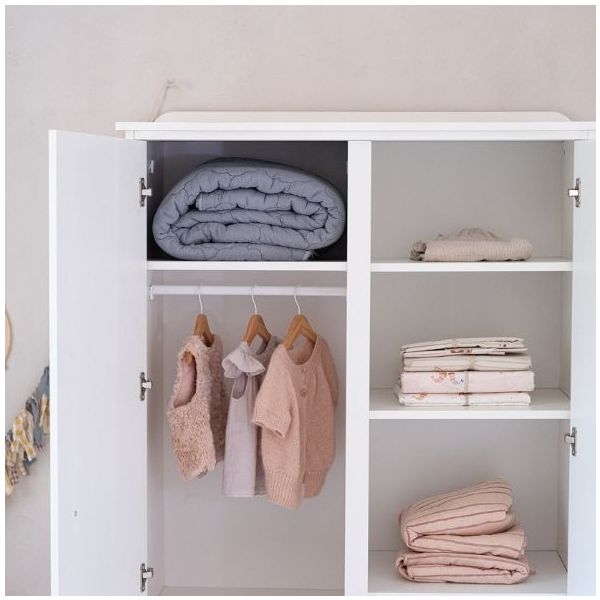 Babushka 2 Doors Wardrobe - White