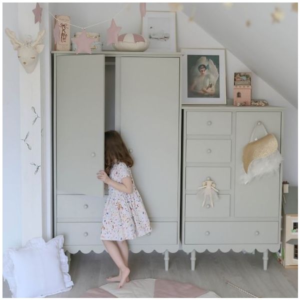 Armoire 2 portes Babushka - Olive