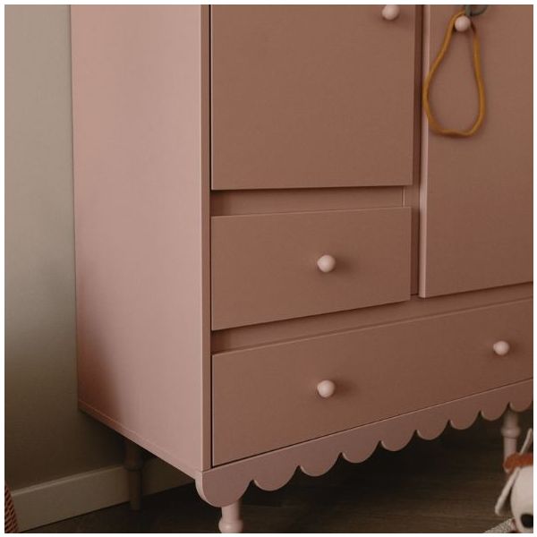 Armoire 2 portes Babushka - Rose