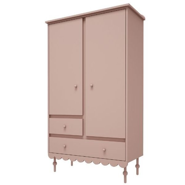 Armoire 2 portes Babushka - Rose