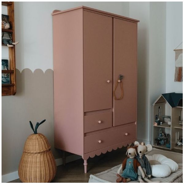 Armoire 2 portes Babushka - Rose