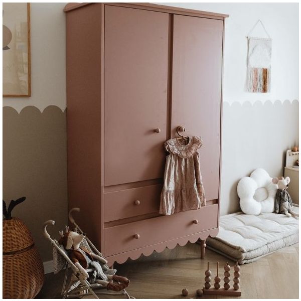 Armoire 2 portes Babushka - Rose