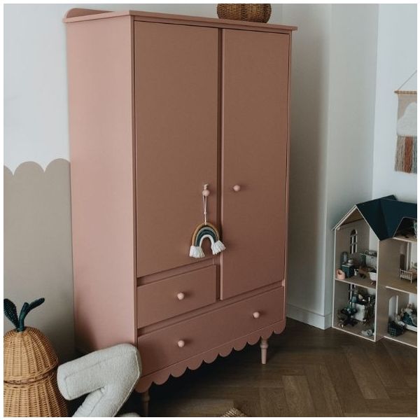 Armoire 2 portes Babushka - Rose