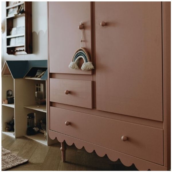 Armoire 2 portes Babushka - Rose