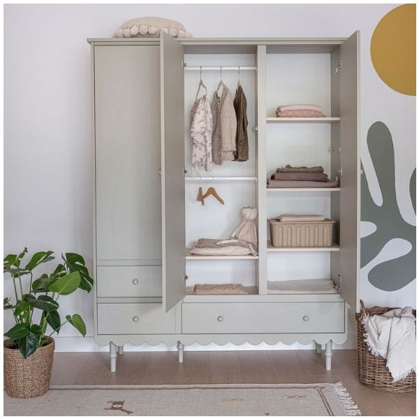 Armoire 3 portes Babushka - Olive