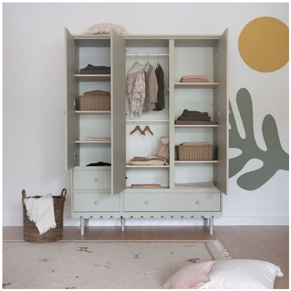 Armoire 3 portes Babushka - Olive