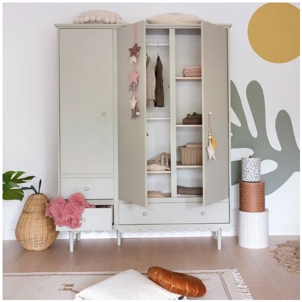 Armoire 3 portes Babushka - Olive