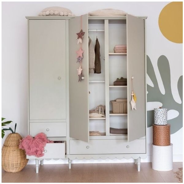 Armoire 3 portes Babushka - Olive