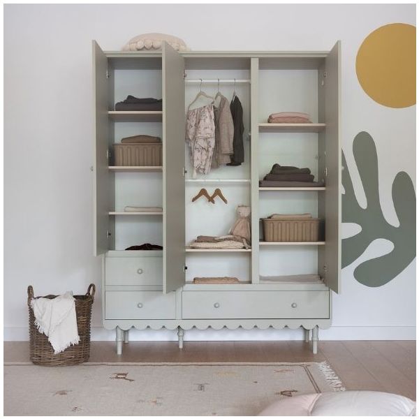 Armoire 3 portes Babushka - Olive