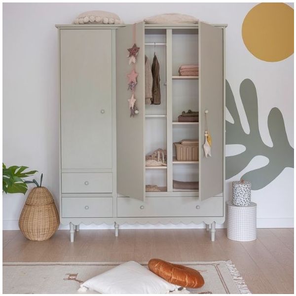 Armoire 3 portes Babushka - Olive