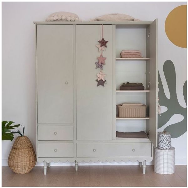 Armoire 3 portes Babushka - Olive