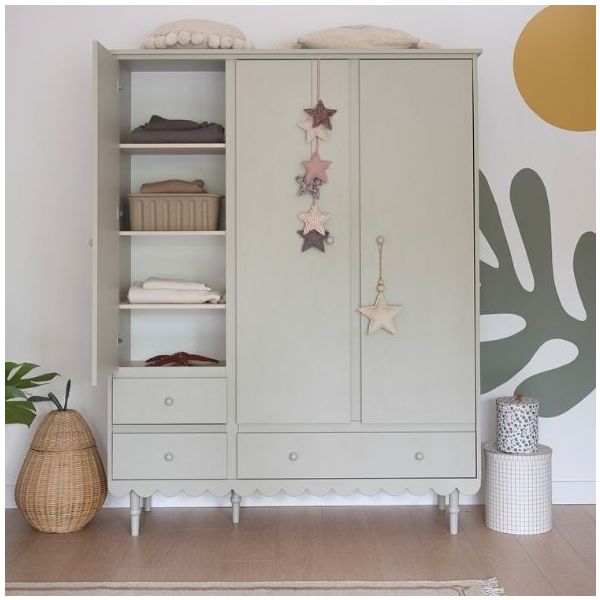 Armoire 3 portes Babushka - Olive