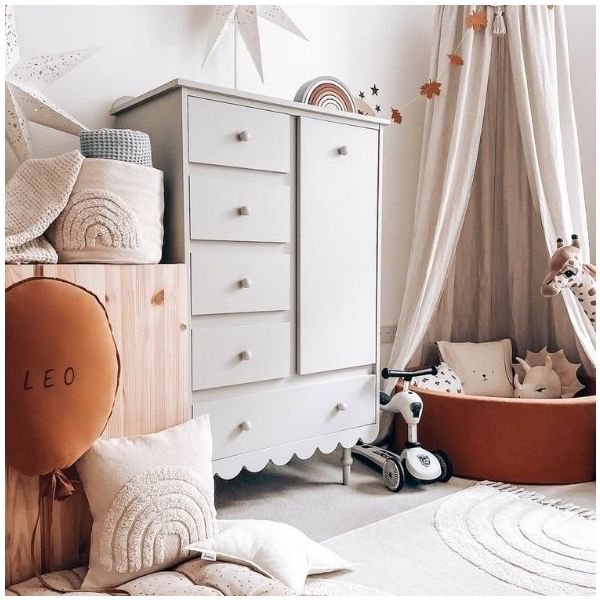 Armoire basse Babushka - Blanc