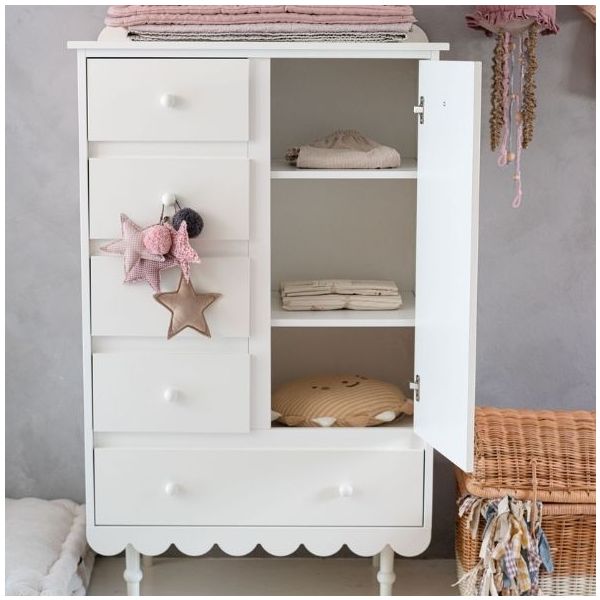 Armoire basse Babushka - Blanc