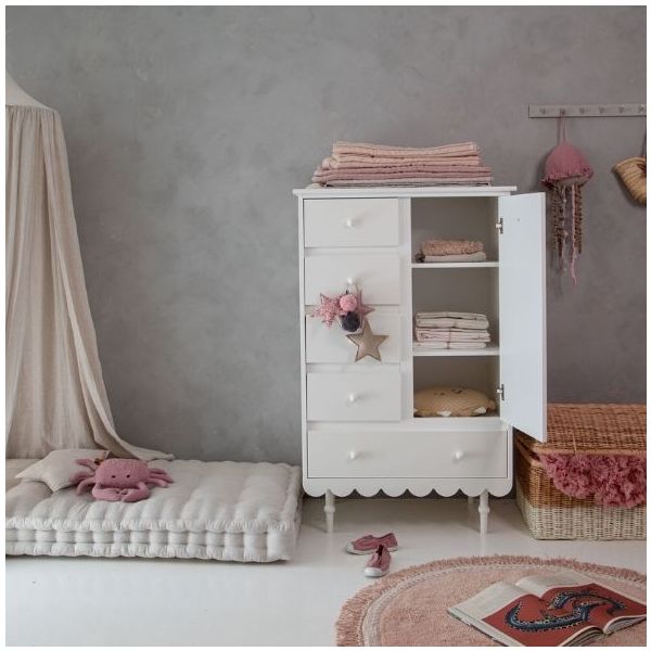 Armoire basse Babushka - Blanc