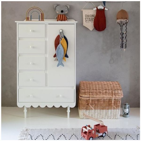 Armoire basse Babushka - Blanc