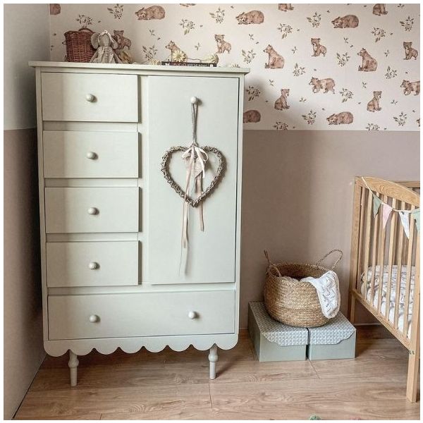 Armoire basse Babushka - Olive