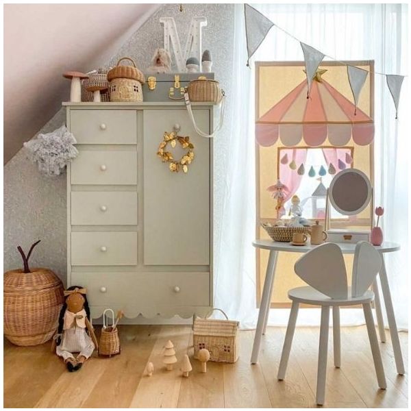 Armoire basse Babushka - Olive