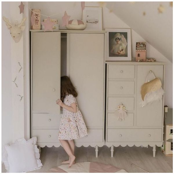 Armoire basse Babushka - Olive