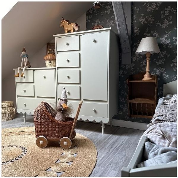 Armoire basse Babushka - Olive