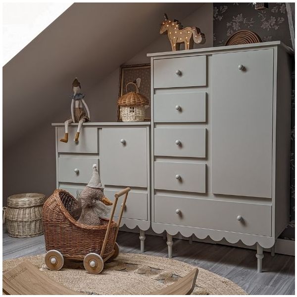 Armoire basse Babushka - Olive