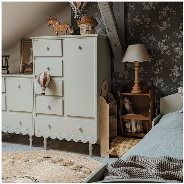 Armoire basse Babushka - Olive