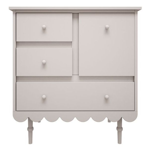 Babushka 1 Door & 3 Drawers Dresser - White