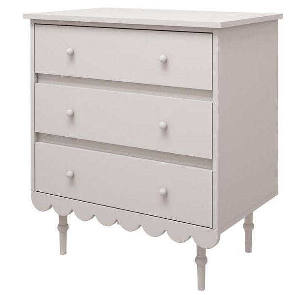 Babushka 3 Drawers Dresser - White