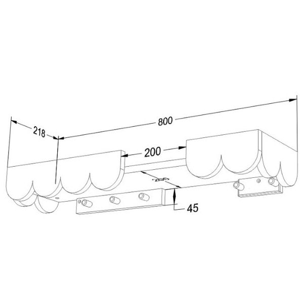 Babushka Wall Shelf - White