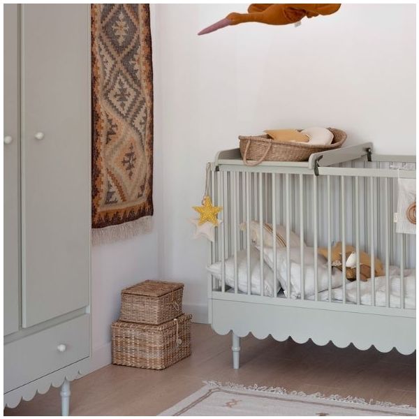 Babushka Convertible Crib 70 x 140 cm - Olive