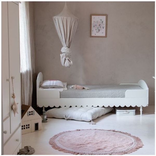 Babushka Single Bed 90 x 200 cm - White